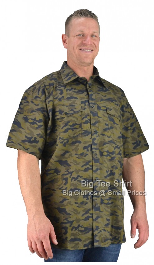 Camo Cotton Valley Combat Short Sleeve Shirt