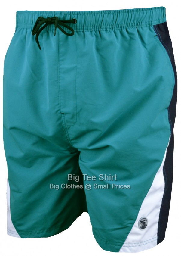  Black Green Espionage Rex Swim Shorts