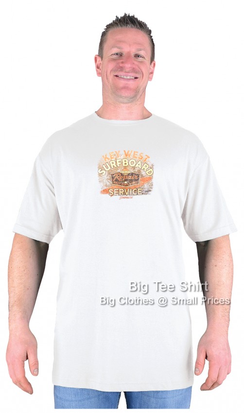 White Big Tee Shirt Key West T-Shirt