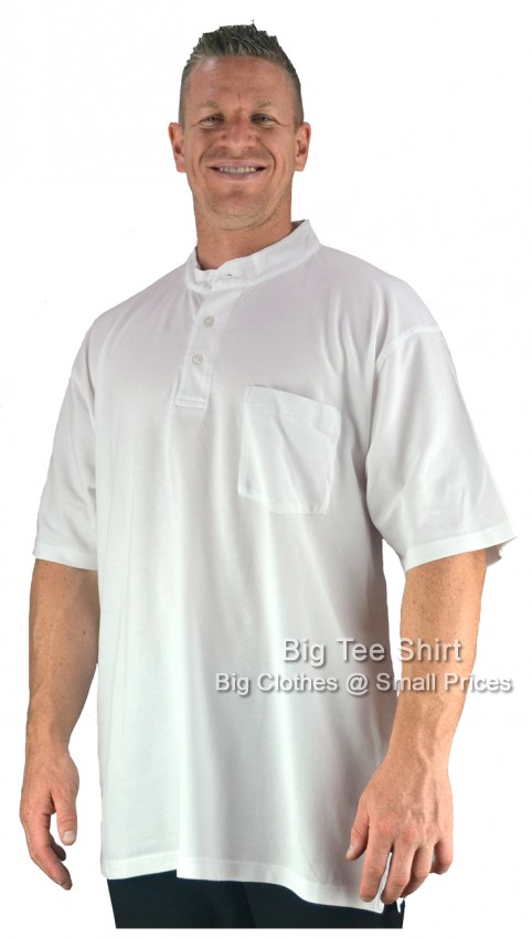 White Big Tee Shirt Bjorn Grandad Top  - EOL