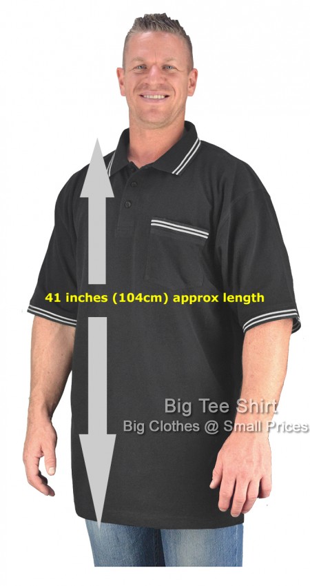 Dark Grey Big Tee Shirt Peters Extra Tall Polo Shirt - EOL