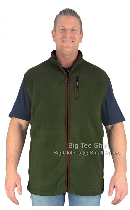 Forest Green Metaphor Gedney Polar Fleece Gilet - EOL