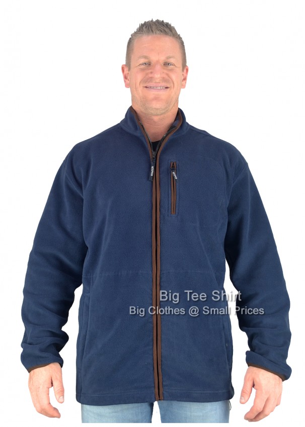 Navy Blue Metaphor Rushby Fleece Jacket - EOL