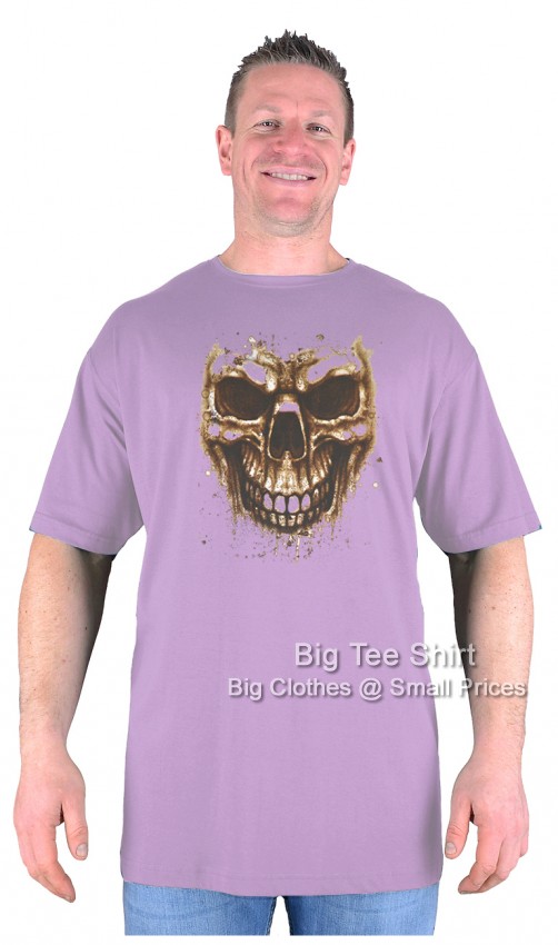 Lilac Big Tee Shirt Dirty Skull T-Shirt