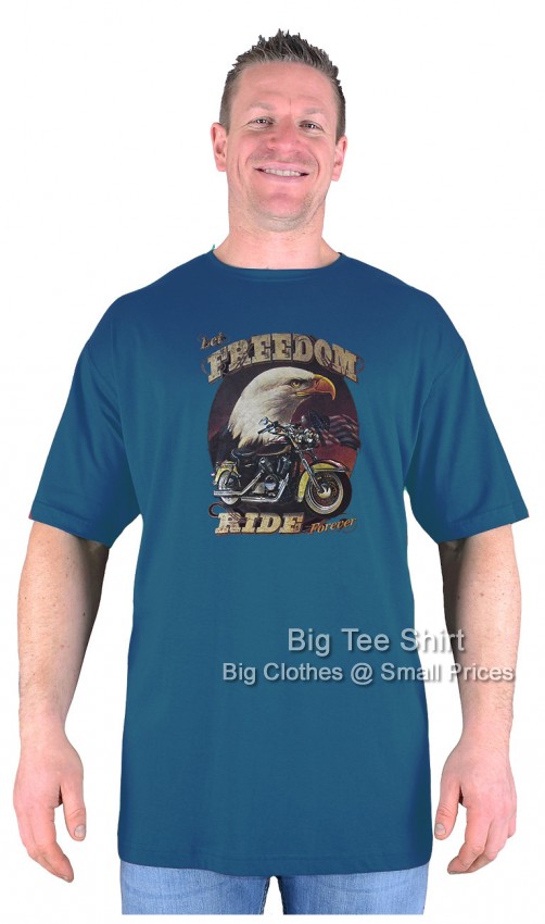 Petrol Big Tee Shirt Freedom Eagle T-Shirt