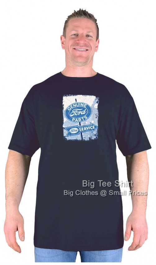 Black Big Tee Shirt Ford Service T-Shirt