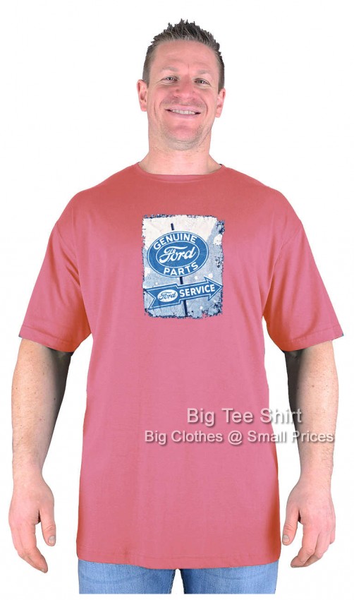 Berry Red Big Tee Shirt Ford Service T-Shirt