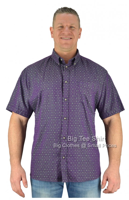 Purple Kam Plant Shorter Length Shirt