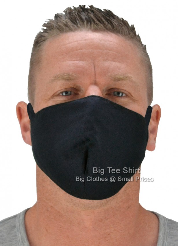 Big Tee Shirt Cotton Face Masks PACKS  OF FIVE