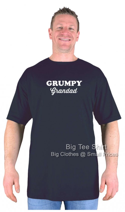 Black Big Tee Shirt Grumpy Grandad T-Shirt