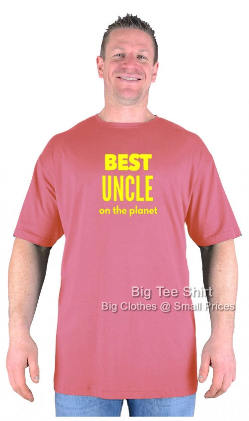 Berry Red Big Tee Shirt Best Uncle T-Shirt