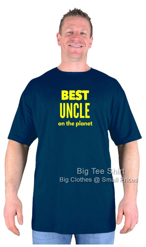 Navy Blue Big Tee Shirt Best Uncle T-Shirt