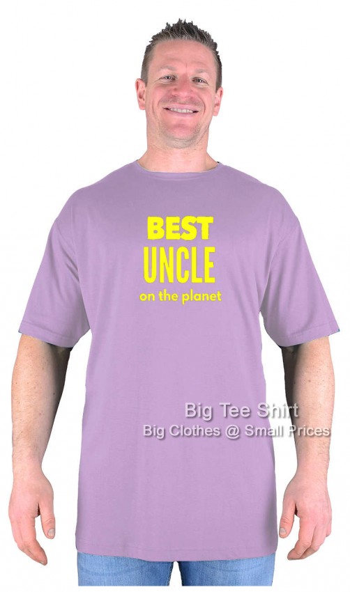 Lilac Big Tee Shirt Best Uncle T-Shirt
