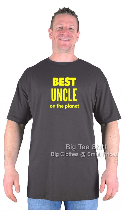 Charcoal Big Tee Shirt Best Uncle T-Shirt