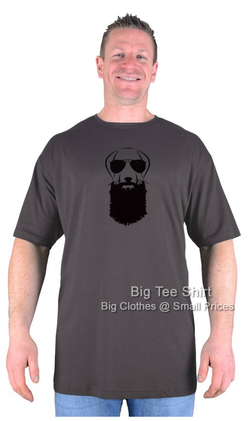 Charcoal Big Tee Shirt Hipster Mutt T-Shirt