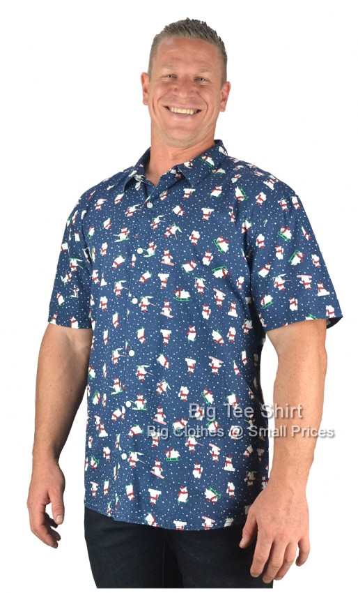 Navy Blue Espionage Aled Christmas Shirt