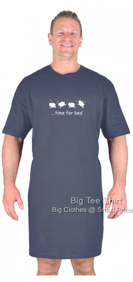 Charcoal Big Tee Shirt Sheepy Nightshirt
