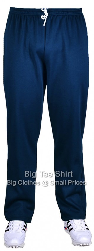 Navy Blue Big Tee Shirt Joggers ( Straight Leg)  9XL 10XL 11XL 12XL 13XL