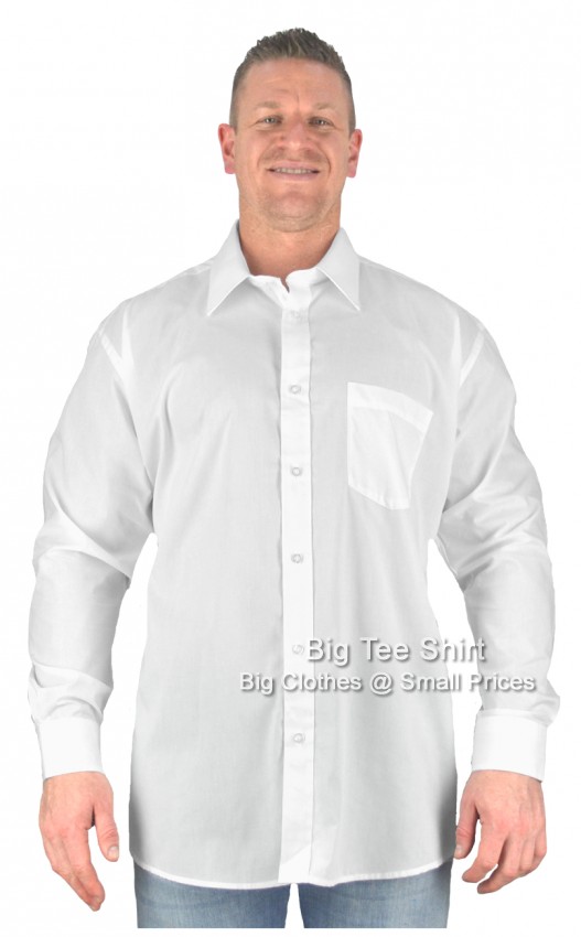 White Metaphor Reagan Plain Long Sleeve Shirt