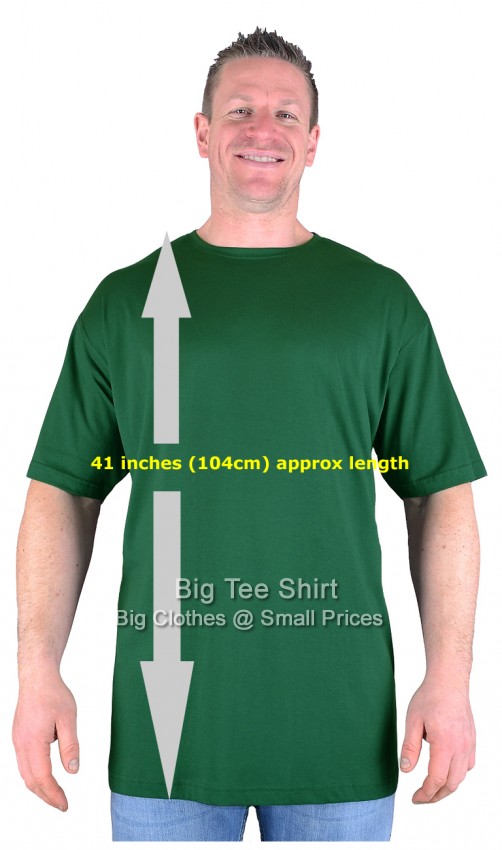  Leaf Green Big Tee Shirt Long Tall T Shirt/Nightshirt