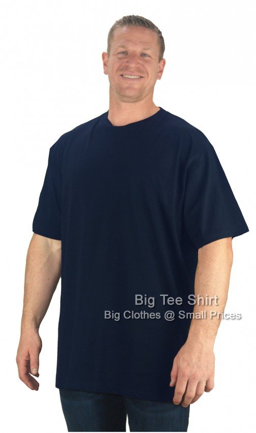 Navy Blue Kam Marvin Plain T-Shirt