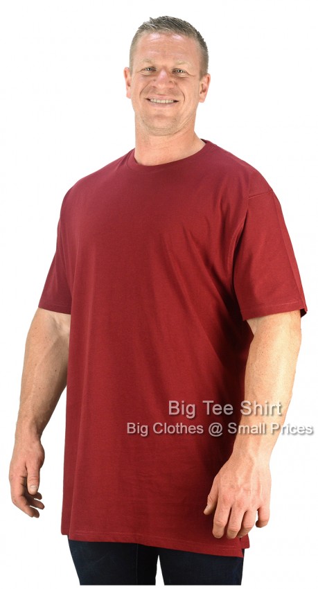 Wine Red Kam Marvin Plain T-Shirt