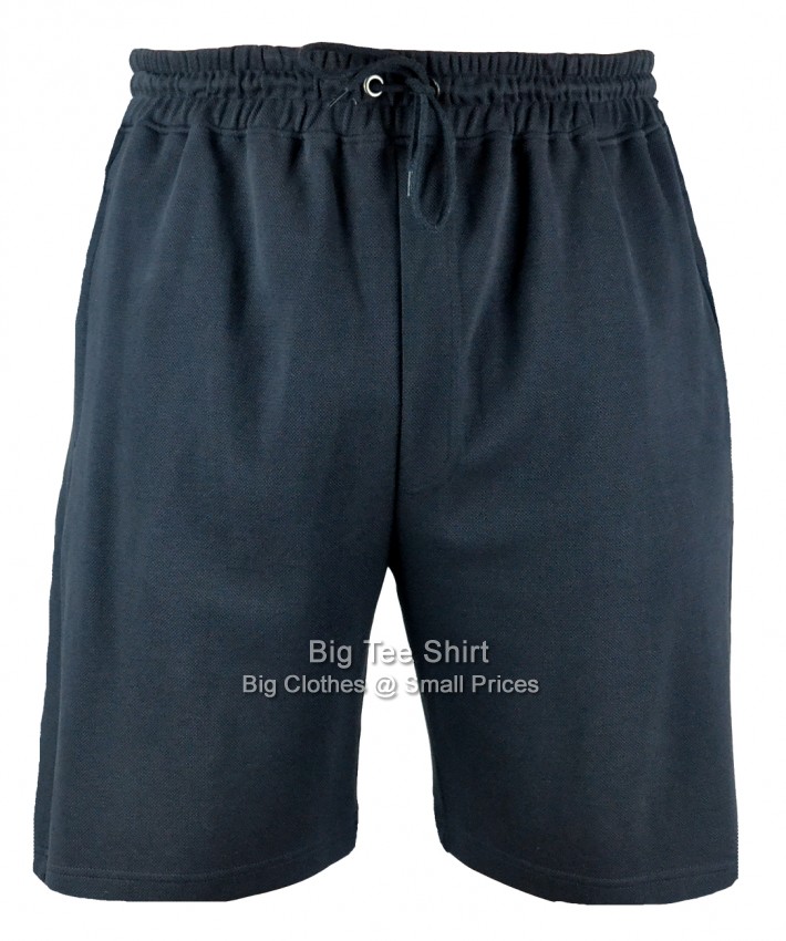 Dark Navy Espionage Keyn Pique Cotton Shorts - EOL