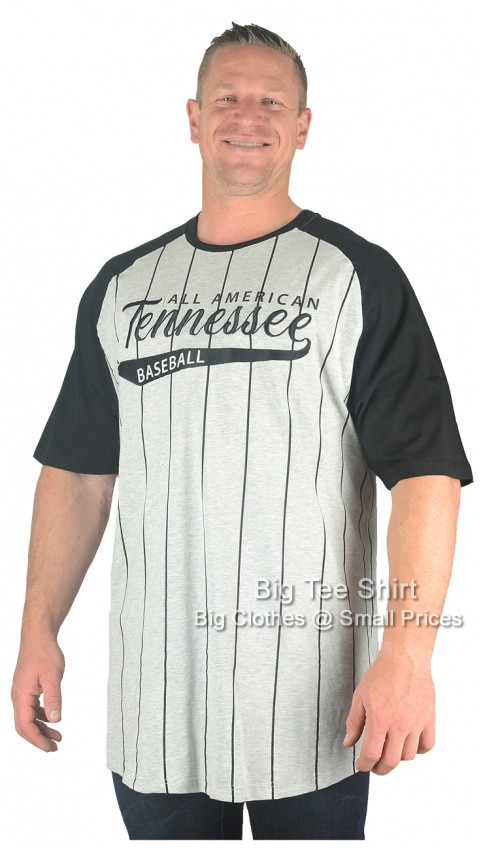 Grey Kam Tenne Baseball Themed T- Shirt