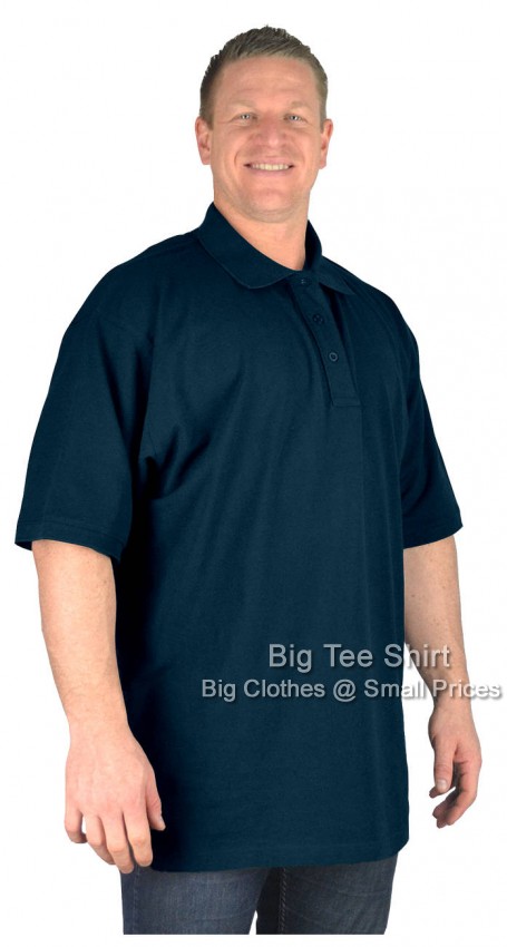 Navy Blue Big Tee Shirt BTSDURAN Polo Shirts