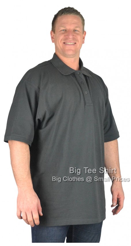 Dark Grey Big Tee Shirt BTSDURAN Polo Shirts