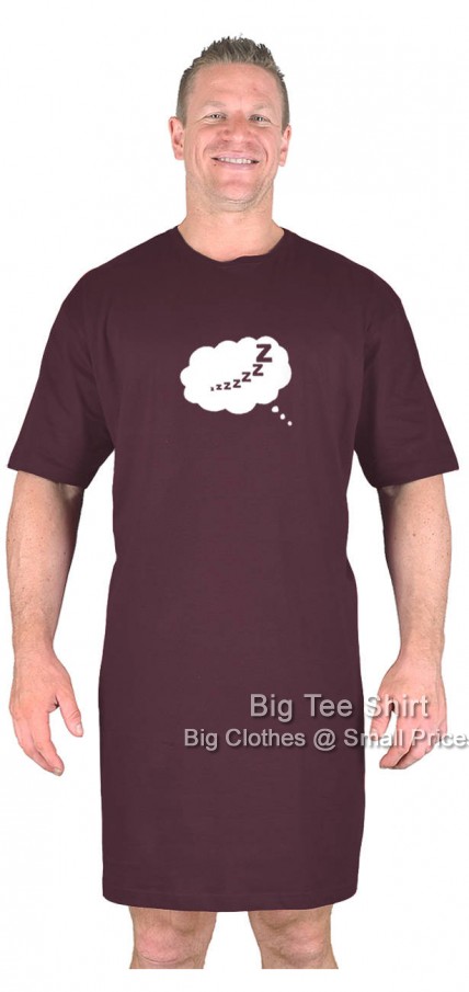 Burgundy Big Tee Shirt Dreams Nightshirt