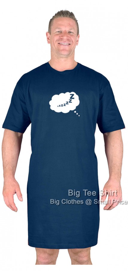Navy Blue Big Tee Shirt Dreams Nightshirt