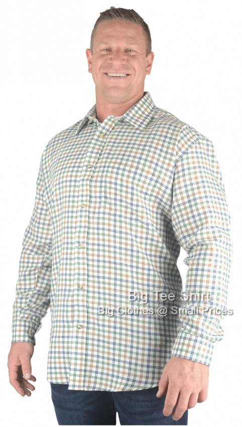Green Brown County Long Sleeve Shirt 