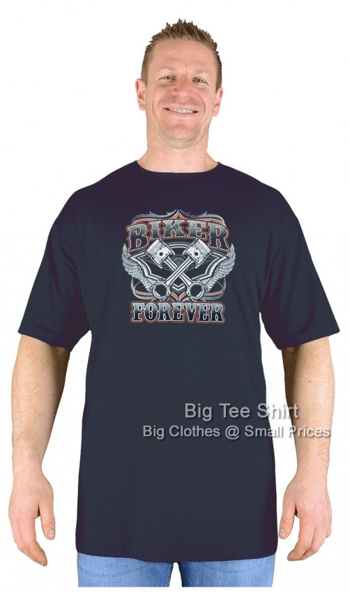 Black Big Tee Shirt Biker Life T-Shirt