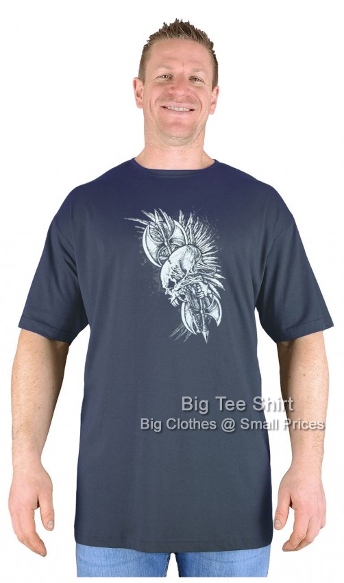 Charcoal Grey Big Tee Shirt Axe Banner T-Shirt
