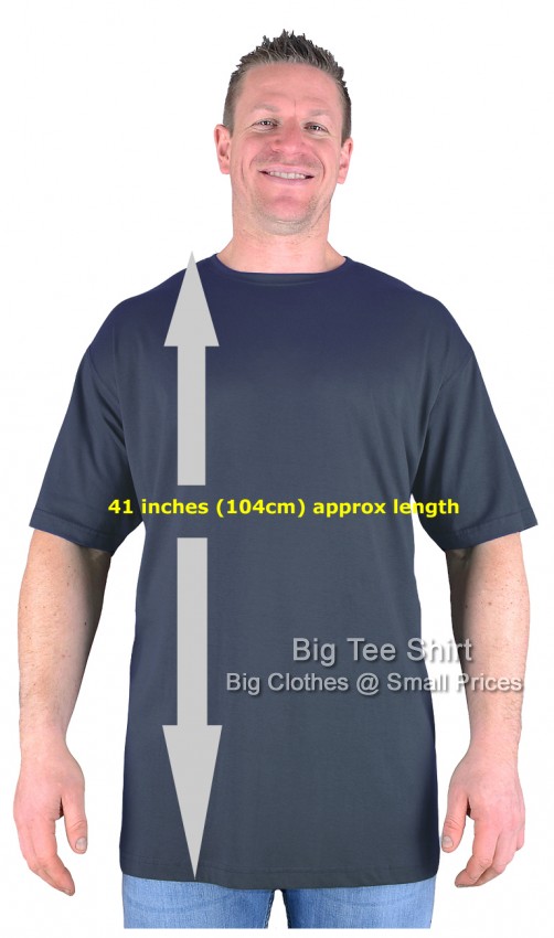 Charcoal Grey Big Tee Shirt Pat Long Tall T Shirt/Nightshirt