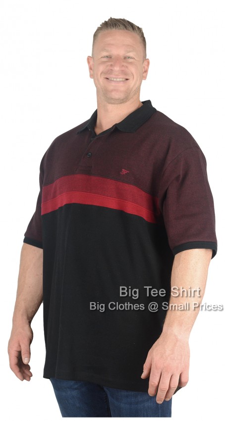 Black Burgundy Forge Foster Polo Shirt