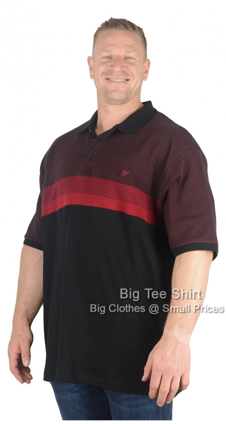 Black Burgundy Forge Foster Polo Shirt - EOL