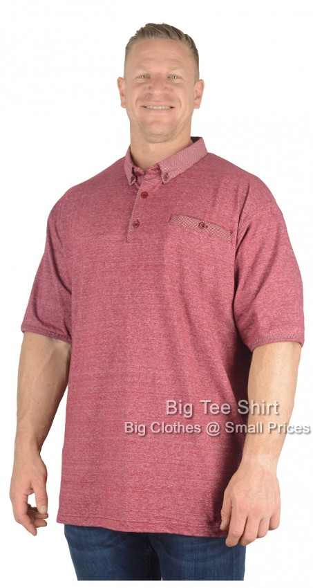 Burgundy Forge Dalen Chain Yarn Polo Shirt - EOL