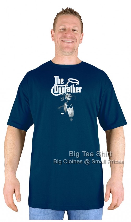 Navy Blue Big Tee Shirt Mafia Mutt T-Shirt