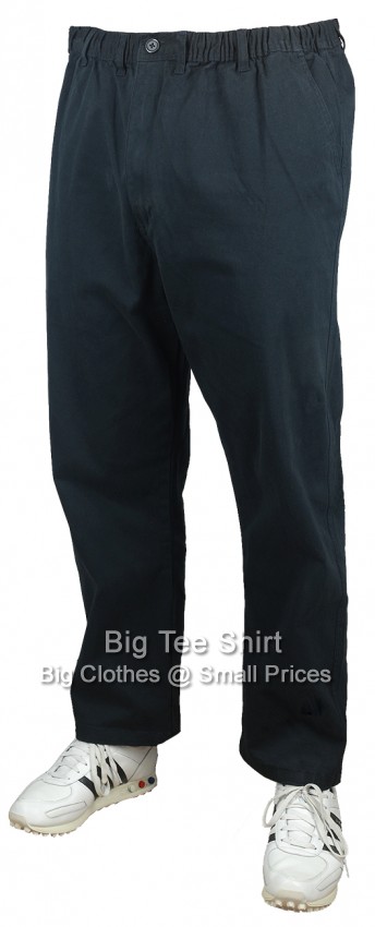 Navy Blue Espionage Ruben 31 Inch Inside Leg Stretch Rugby Trousers