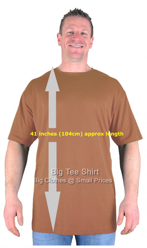 Copper Big Tee Shirt Long Tall T Shirt/Nightshirt