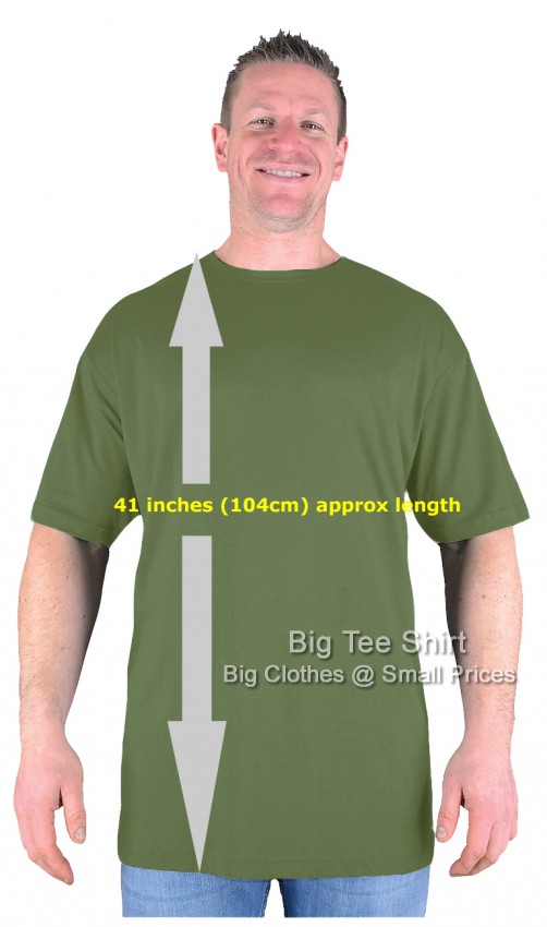 Moss Big Tee Shirt Paddy Long Tall TShirt Nightshirt 