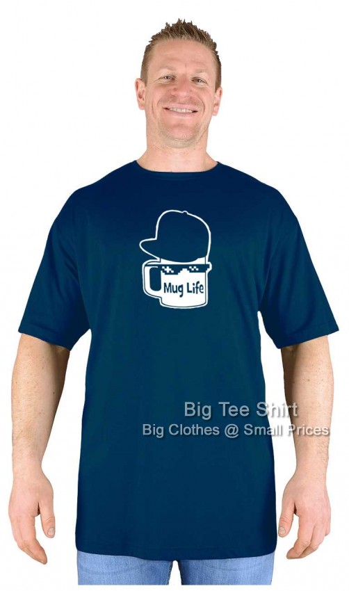 Navy Blue Big Tee Shirt Mug Life T-Shirt
