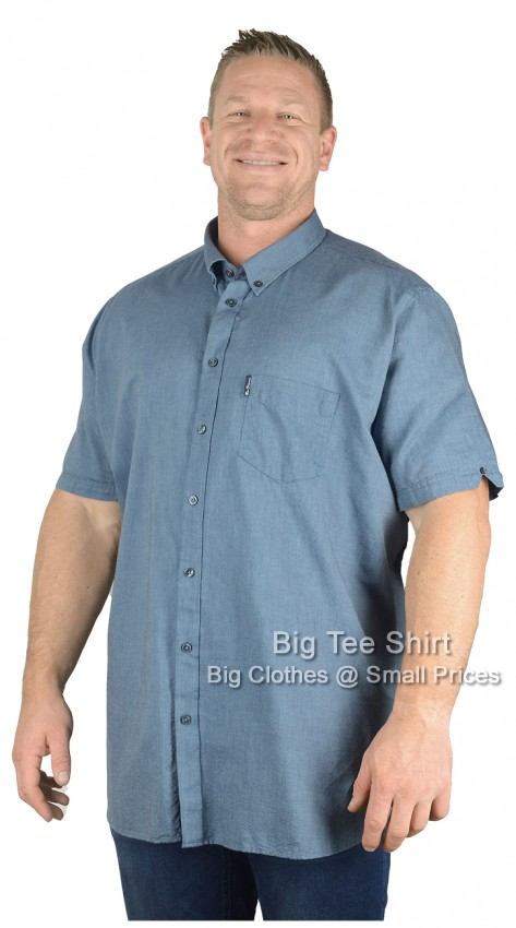 Dark Blue Ben Sherman Misk Short Sleeve Shirt 