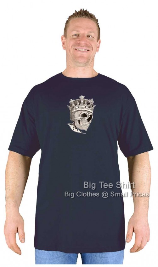 Black Big Tee Shirt Skull King T-Shirt