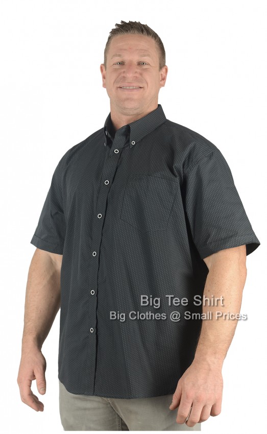 Charcoal Grey Kam Olivar Short Sleeve Shirt - Damaged or Seconds