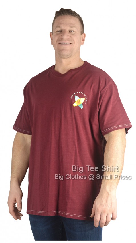 Burgundy Kam Summer Adventure T-Shirt 