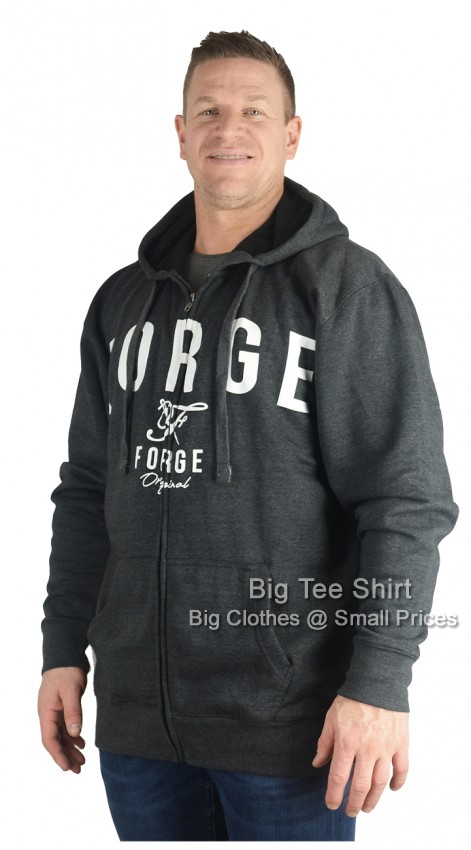 Charcoal Grey Forge Pilgrimm Zip Hoodie