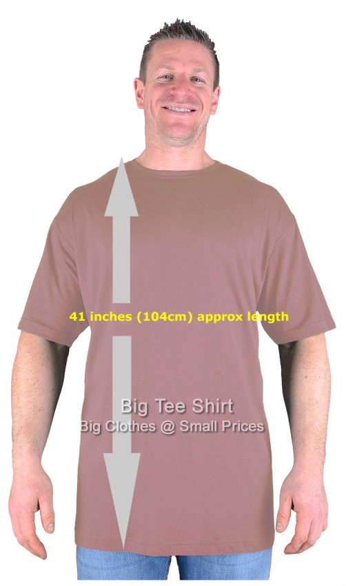 Dusky Pink Big Tee Shirt Long Tall T Shirt/Nightshirt
